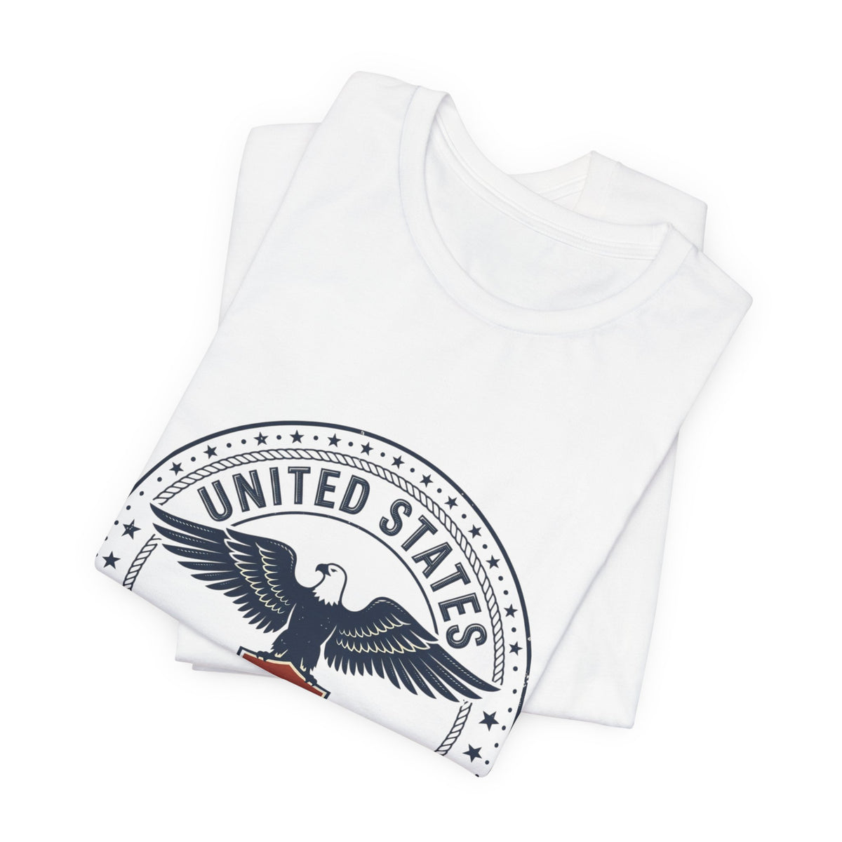USA 250 Eagle Emblem T-Shirt, White tank top with a &