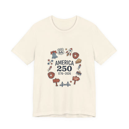 America 250 1776-2026 Tee | 250th Anniversary 4th of July Patriotic