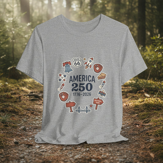 America 250 1776-2026 Tee | 250th Anniversary 4th of July Patriotic