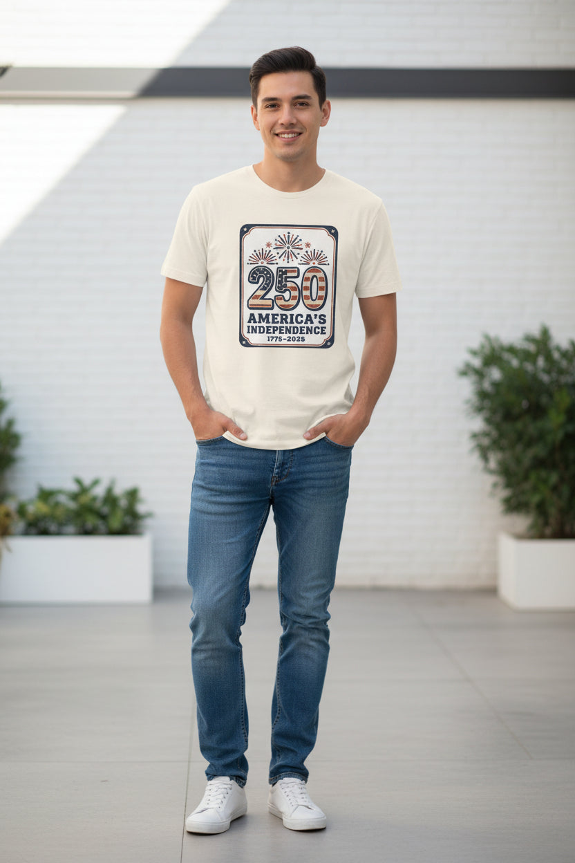America’s Independence Tee, White t-shirt with &