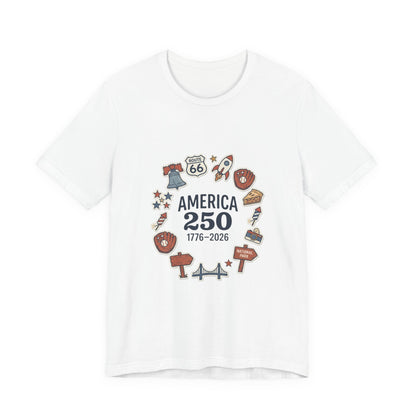 America 250 1776-2026 Tee | 250th Anniversary 4th of July Patriotic