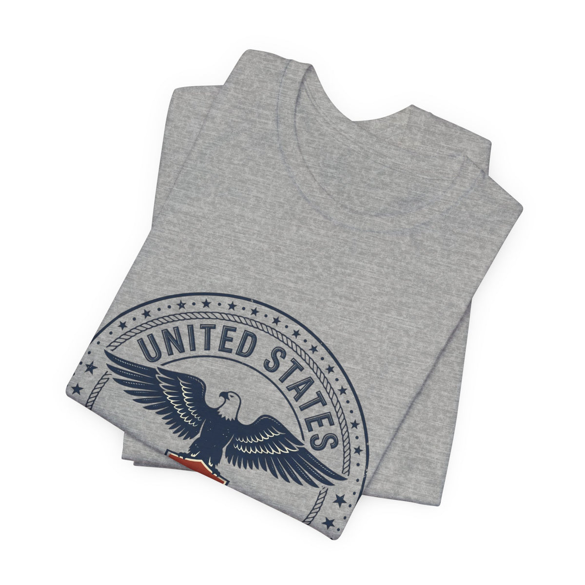 USA 250 Eagle Emblem T-Shirt, Gray tank top with &