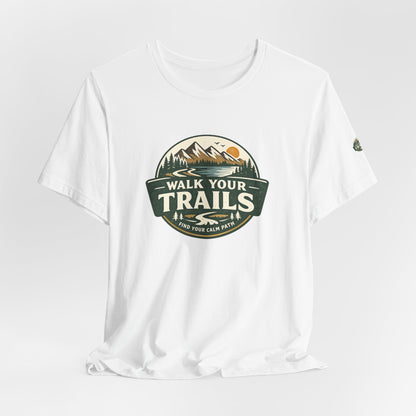 Unisex Jersey Short Sleeve Tee, White t-shirt with &