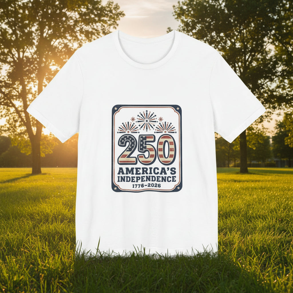 America’s Independence Tee, White t-shirt with &