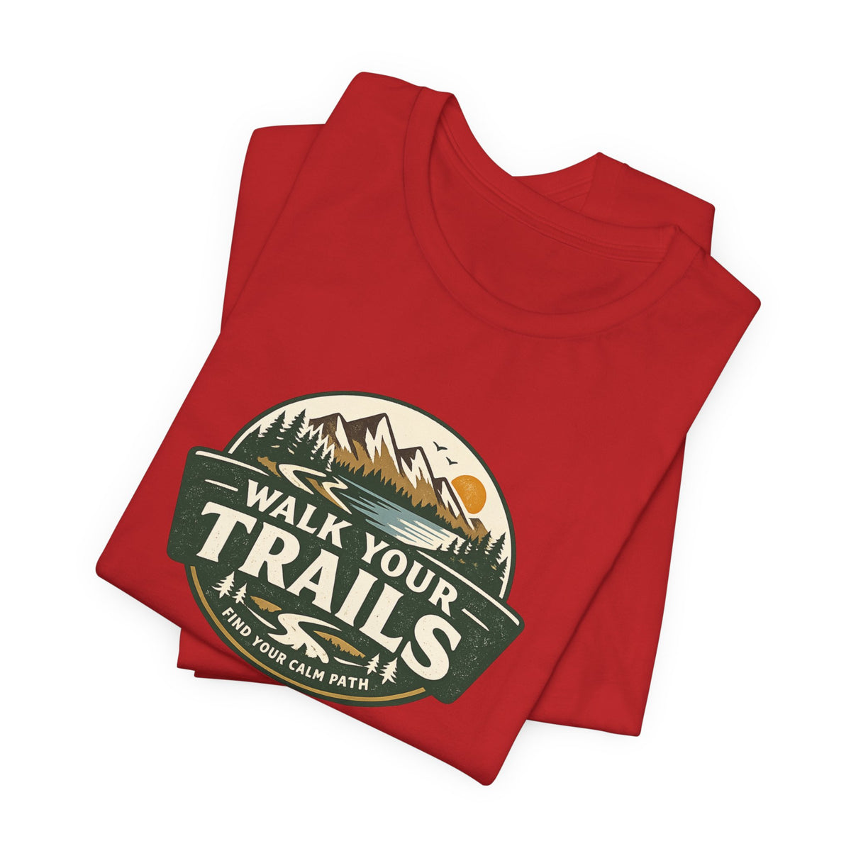 Unisex Jersey Short Sleeve Tee, Red t-shirt with &