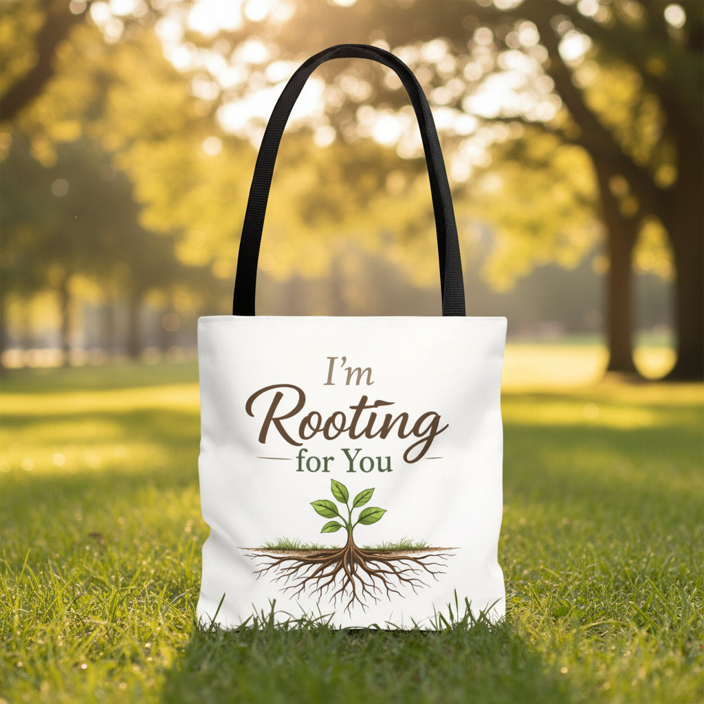 I’m Rooting for You Tote Bag, Tote bag with &