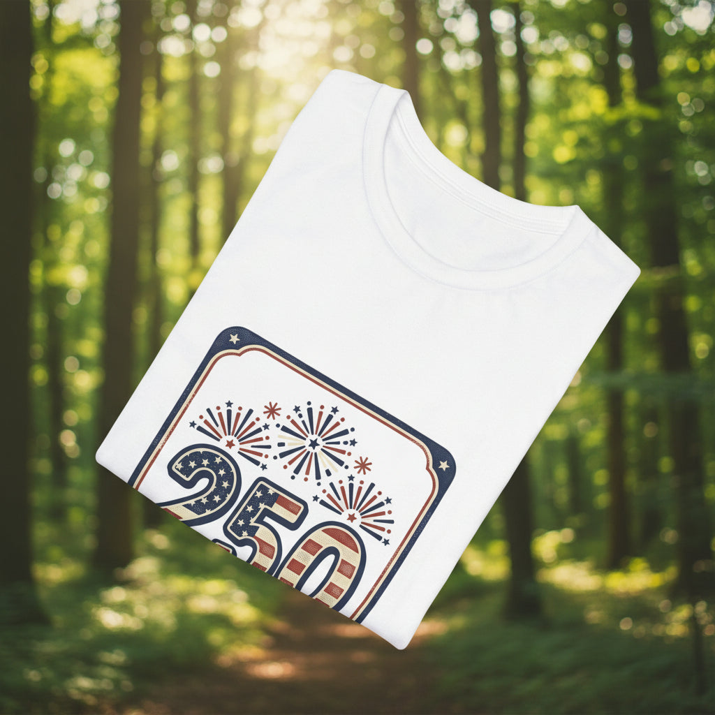America’s Independence Tee, Stack of white napkins with a decorative 95th birthday design on a white background