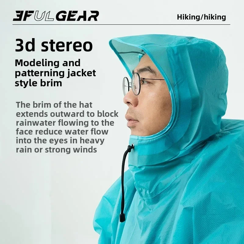 3F UL Gear Waterproof Hiking Rain Jacket