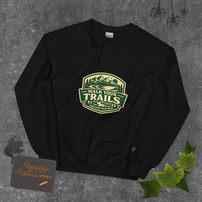 Comfortable Sweatshirt, Black sweatshirt with &