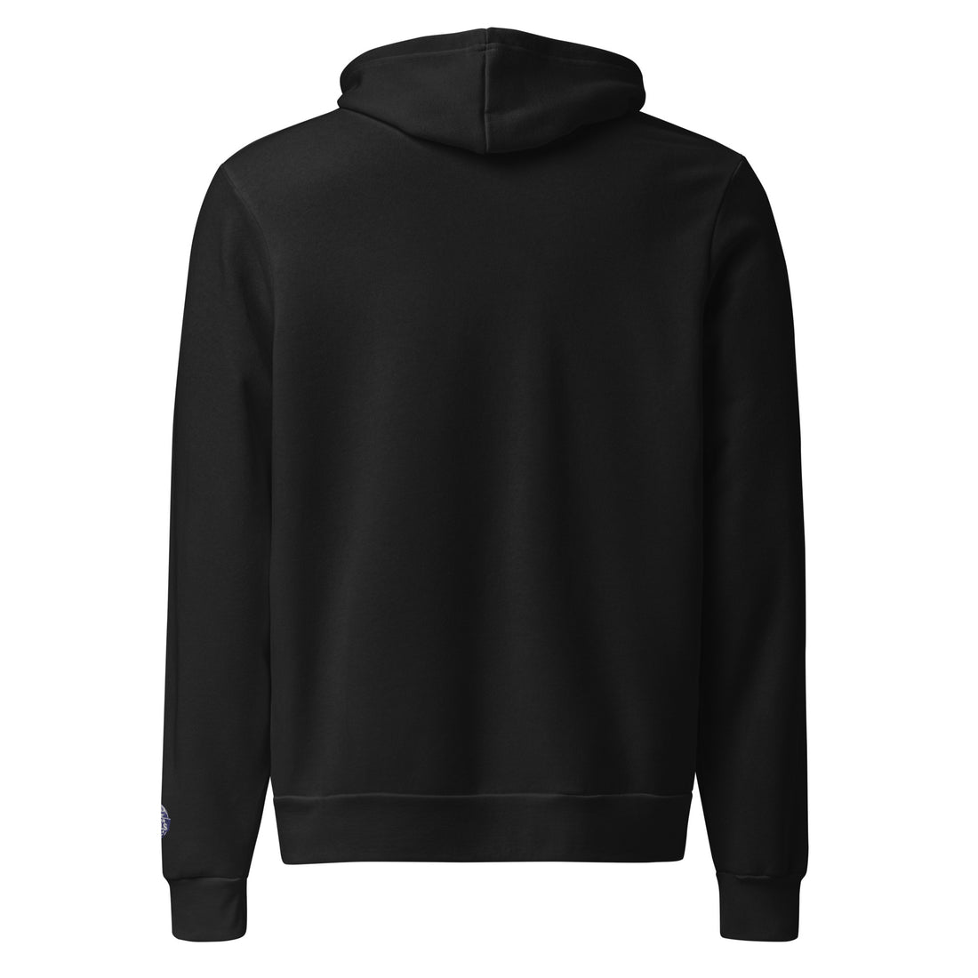Unisex Outdoor Lifestyle Hoodie Walk Your Trails, Black hoodie on a white background