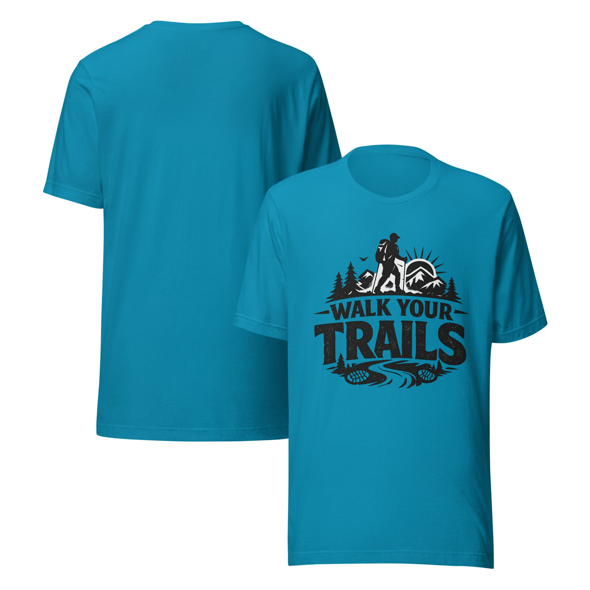 Unisex T-Shirt, Blue t-shirt with &