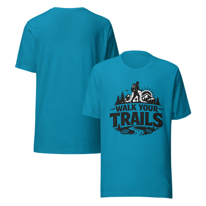 Unisex T-Shirt, Blue t-shirt with &