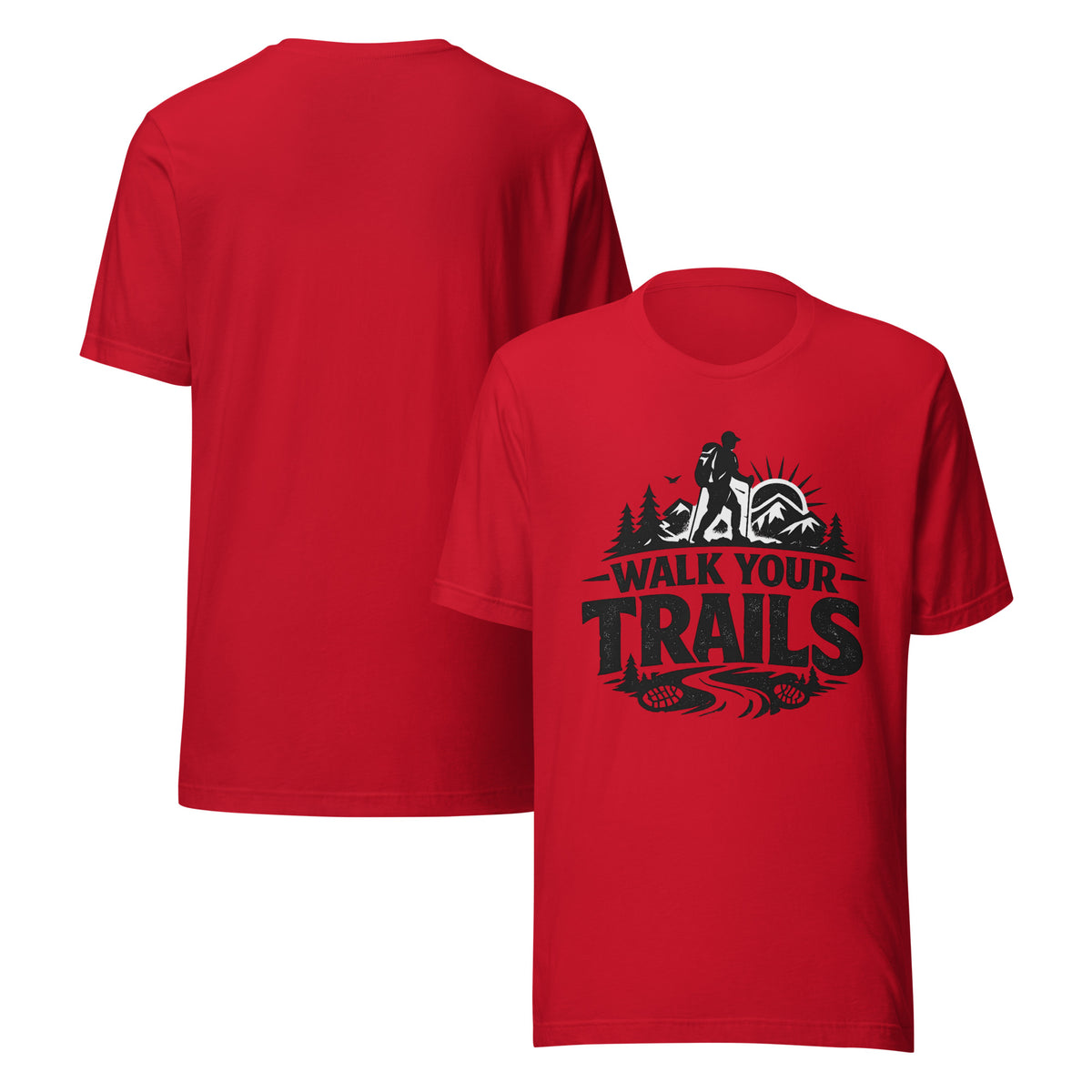 Unisex T-Shirt, Red t-shirt with &