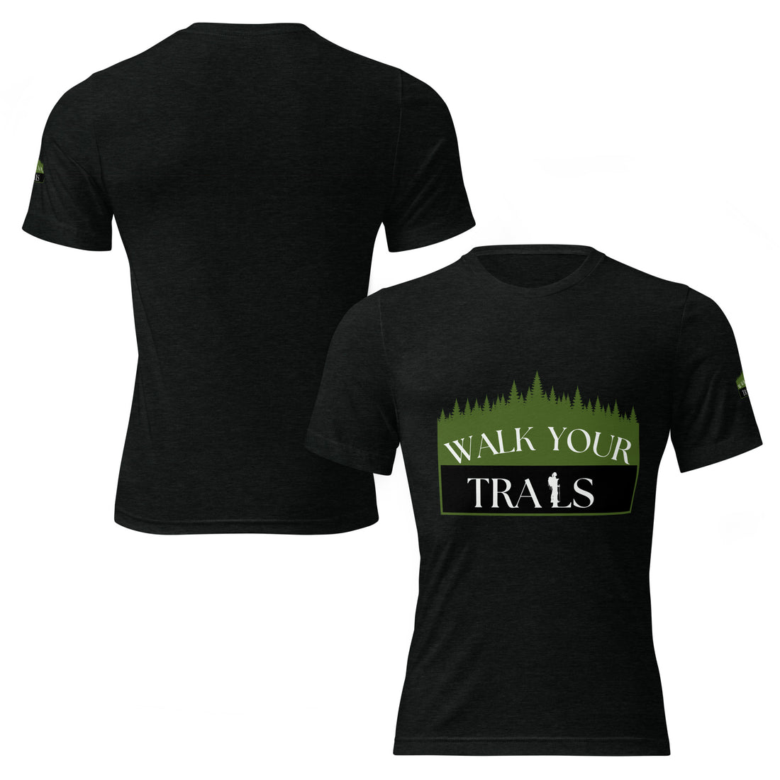 Short Sleeve T-Shirt, Black t-shirt with &